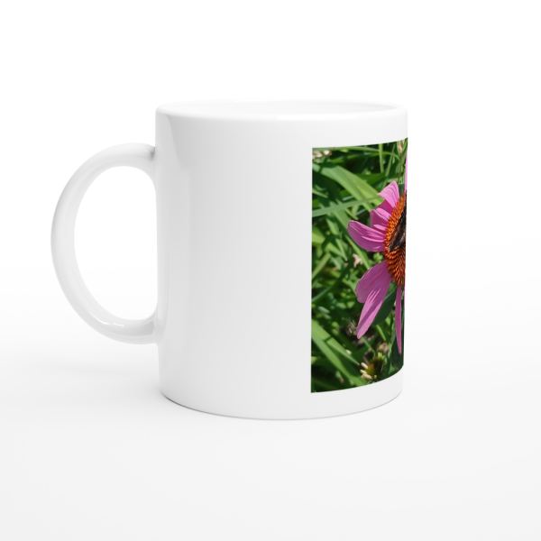 Red Admiral Butterfly White 11oz Ceramic Mug